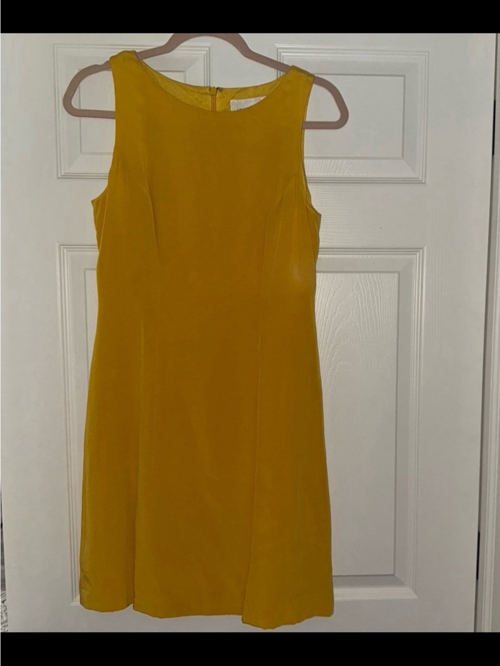 Hugo Buscati Sleeveless Mustard Shift Dress